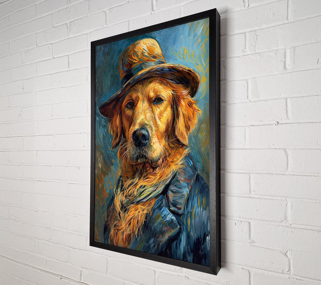  A Canvas Print of Golden Gentleman'S Gaze Canvas Art
