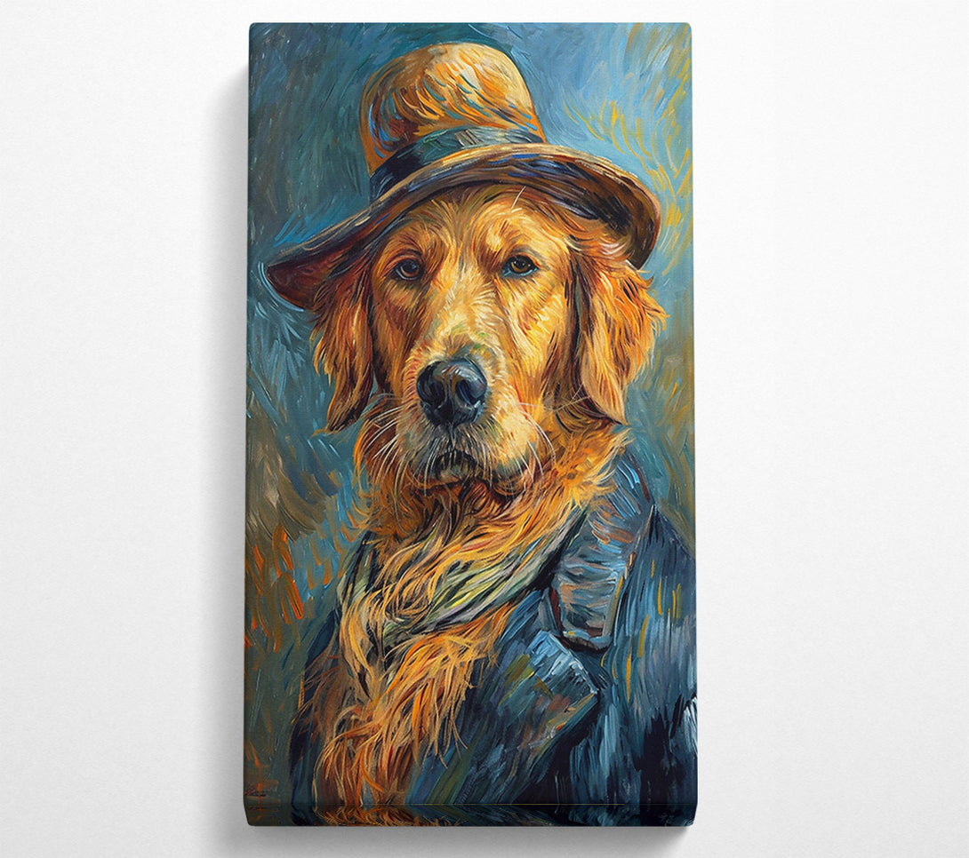  A Canvas Print of Golden Gentleman'S Gaze Canvas Art