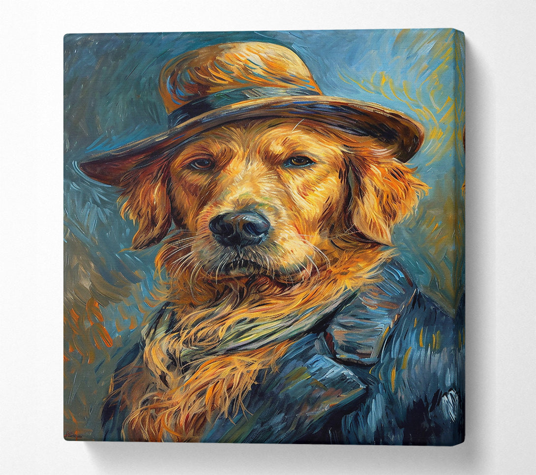  A Canvas Print of Golden Gentleman'S Gaze Canvas Art
