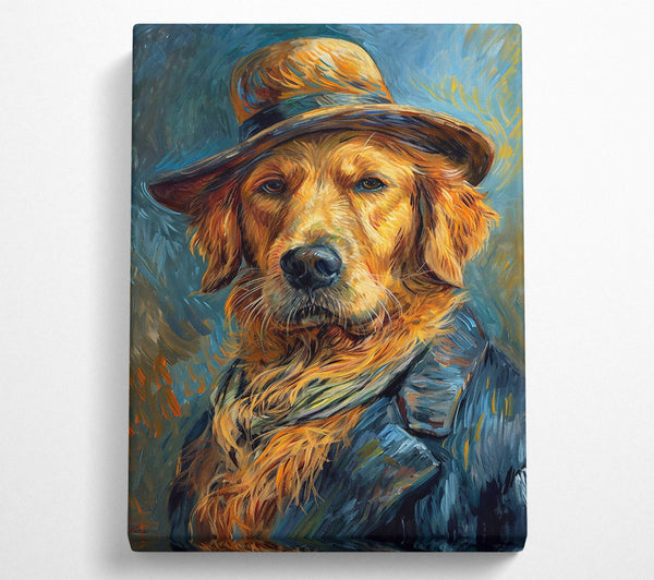  A Canvas Print of Golden Gentleman'S Gaze Canvas Art