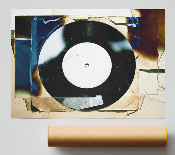 Blue Vinyl Memories Poster