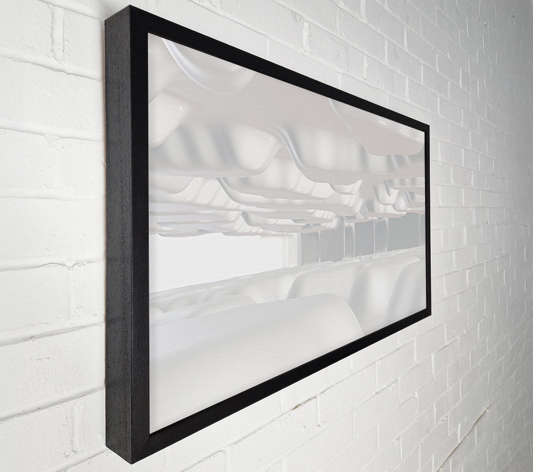  A Canvas Print of White Form Landscape Canvas Print