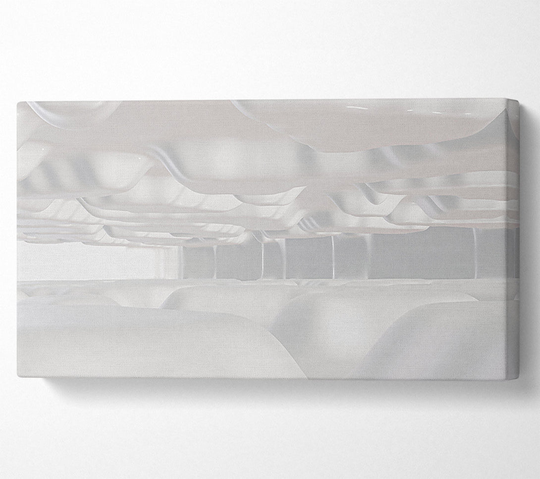 A Canvas Print of White Form Landscape Canvas Print