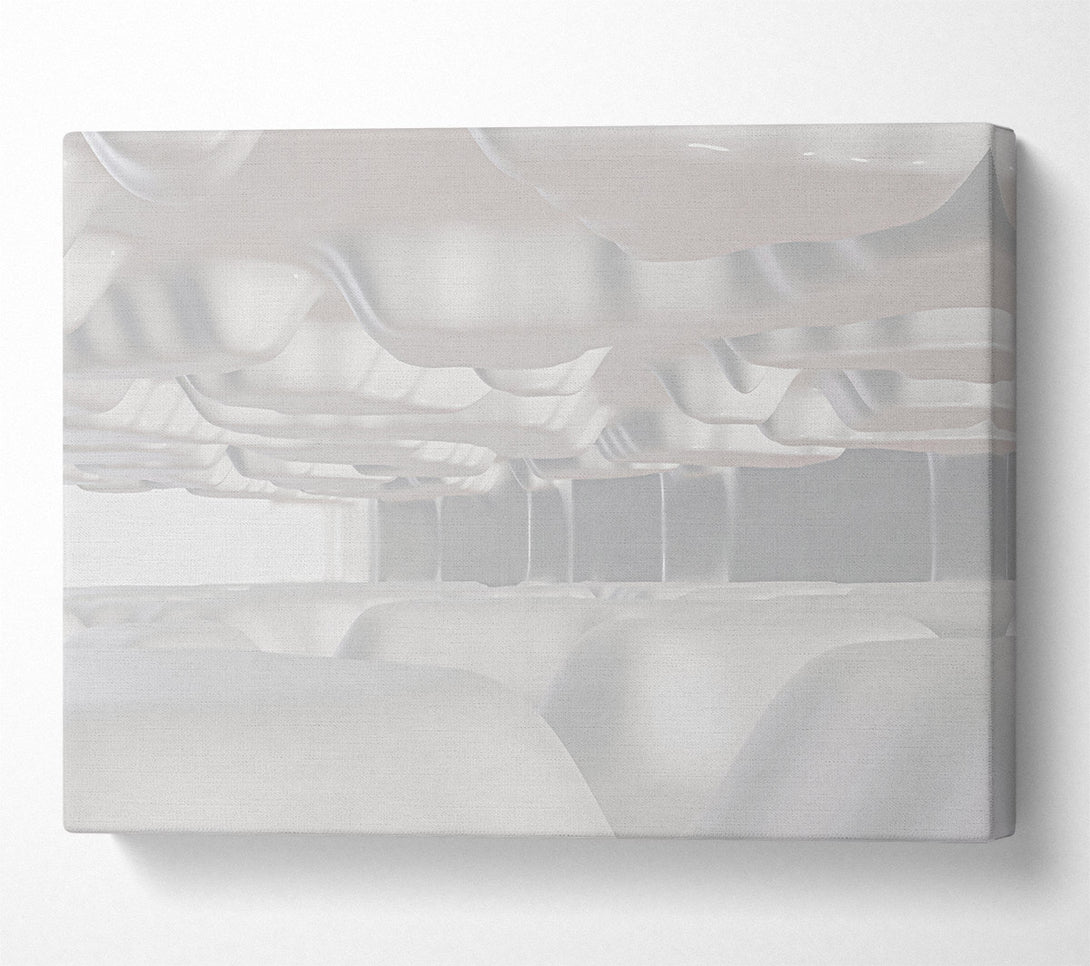  A Canvas Print of White Form Landscape Canvas Print