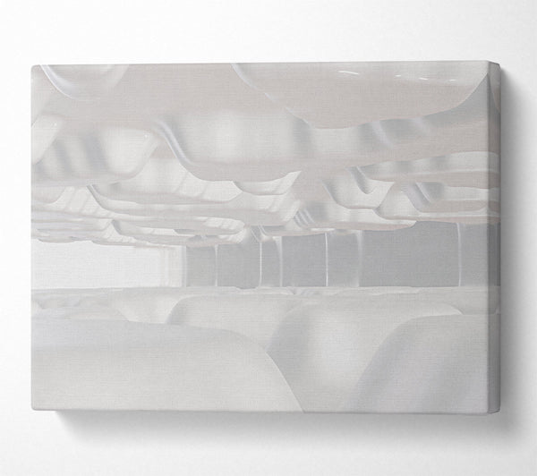  A Canvas Print of White Form Landscape Canvas Print