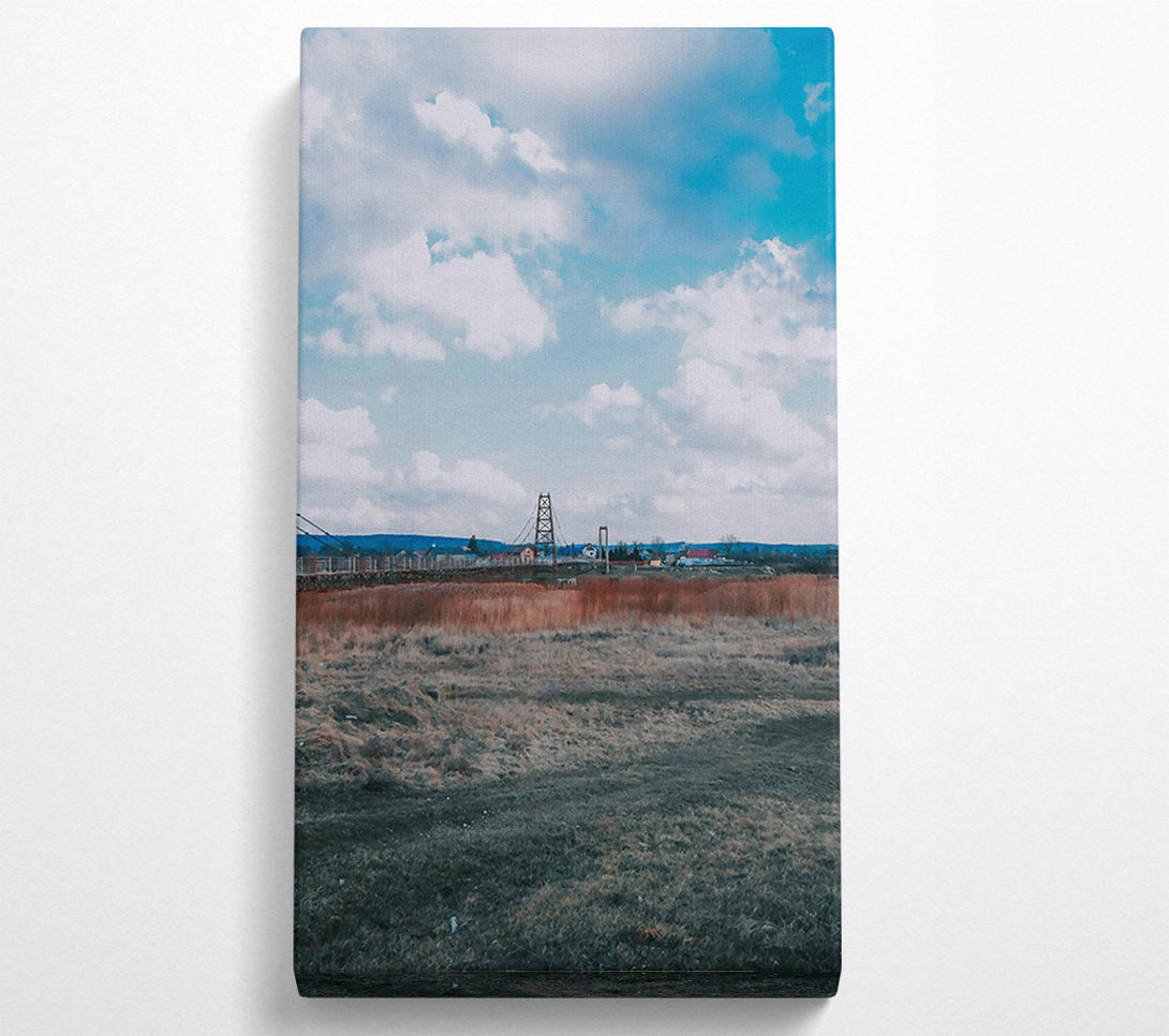 A Canvas Print of Blue Sky Bridge Canvas Print