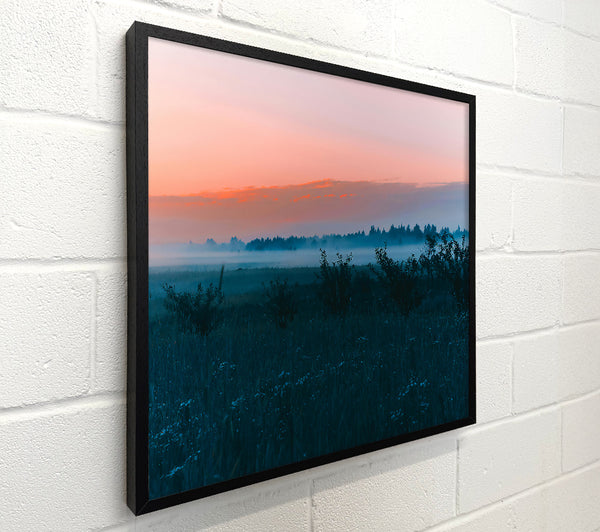 Teal Foggy Sunrise