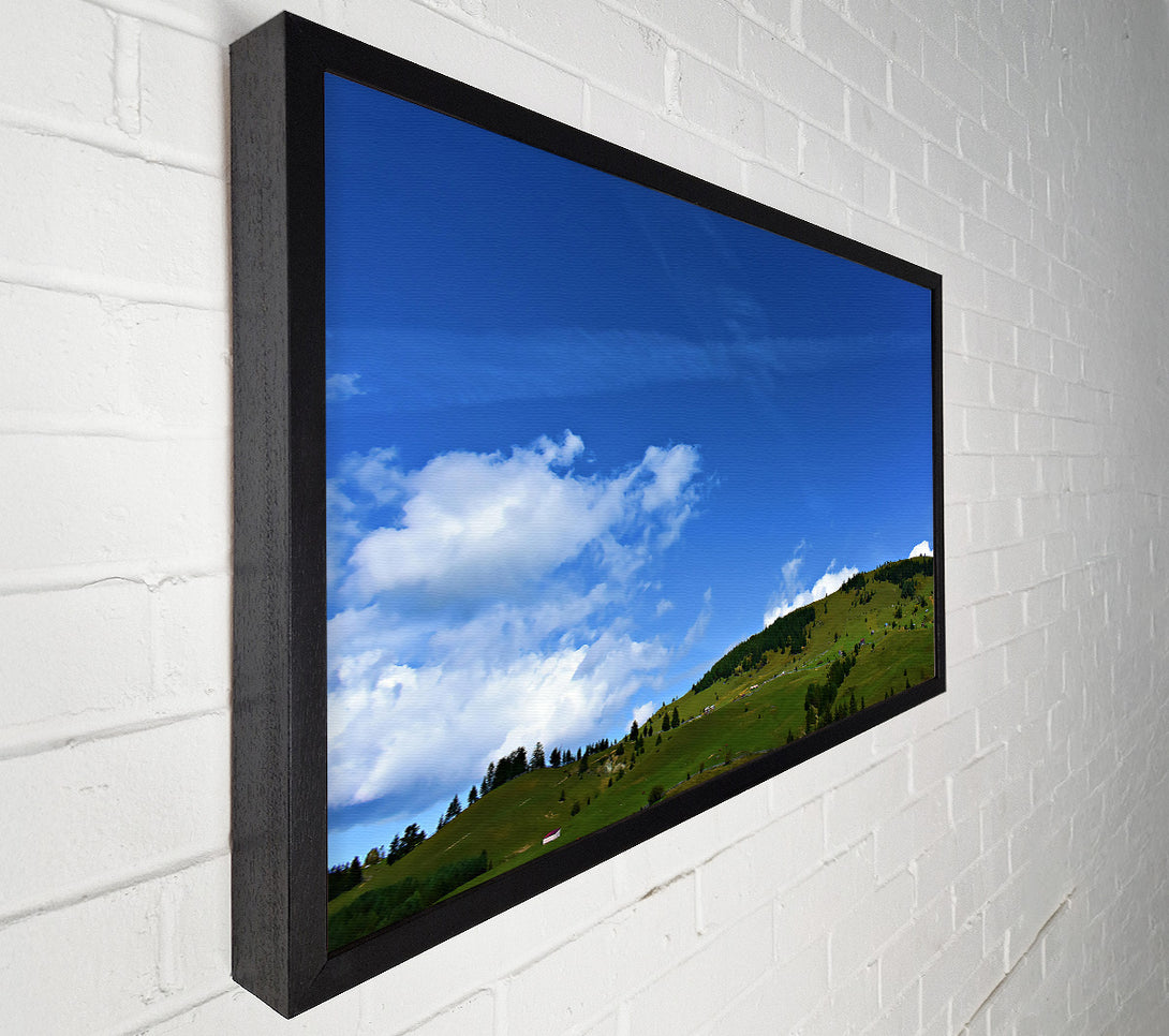  A Canvas Print of Azure Hillscape Canvas Art