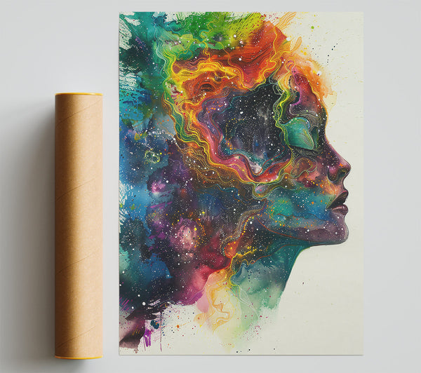 Cosmic Yellow Dream Giclee Print