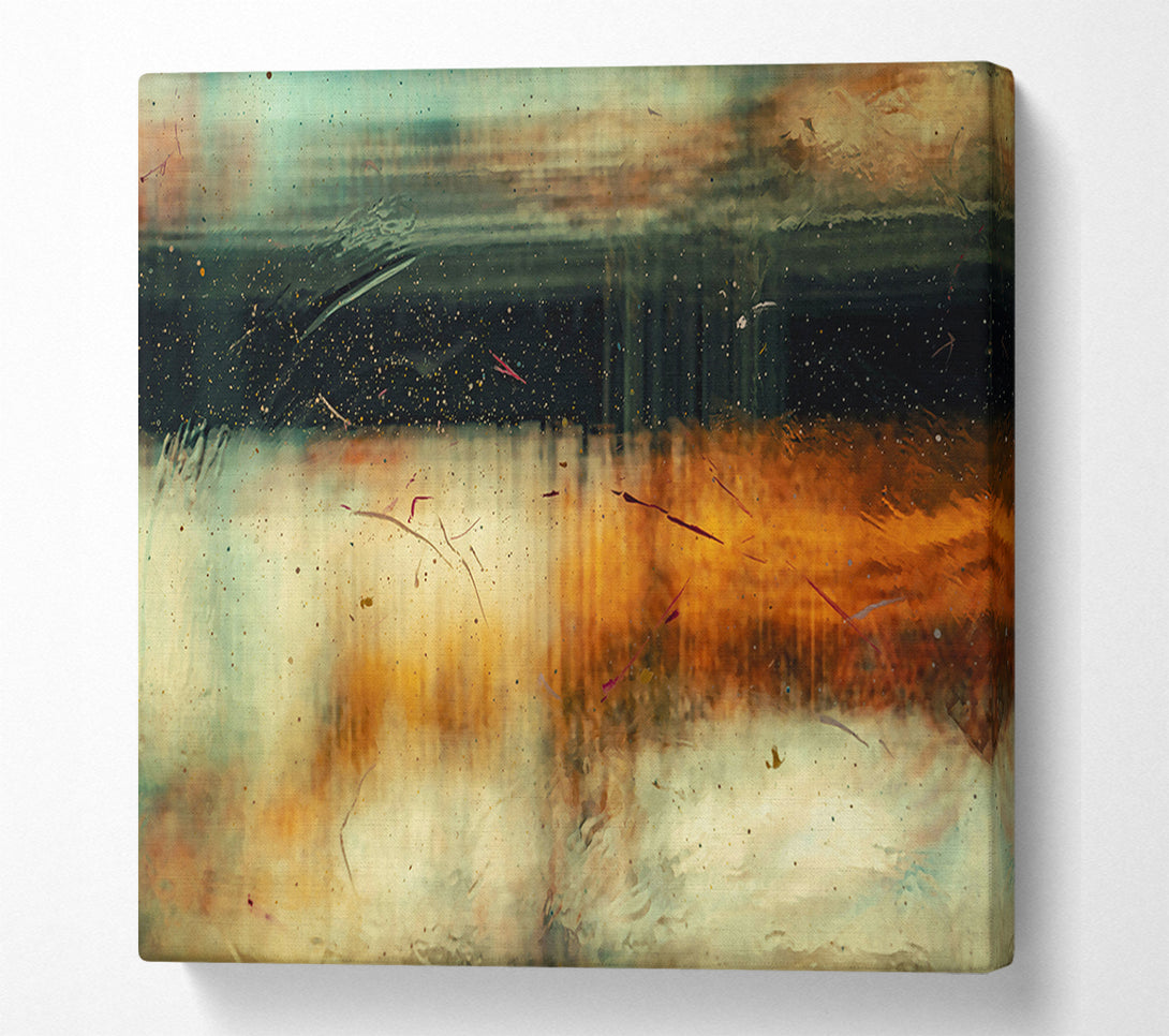  A Canvas Print of Golden Dust Reflections Canvas Wall Art