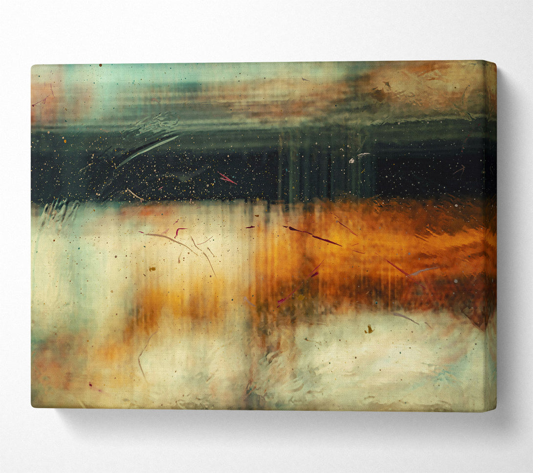  A Canvas Print of Golden Dust Reflections Canvas Wall Art