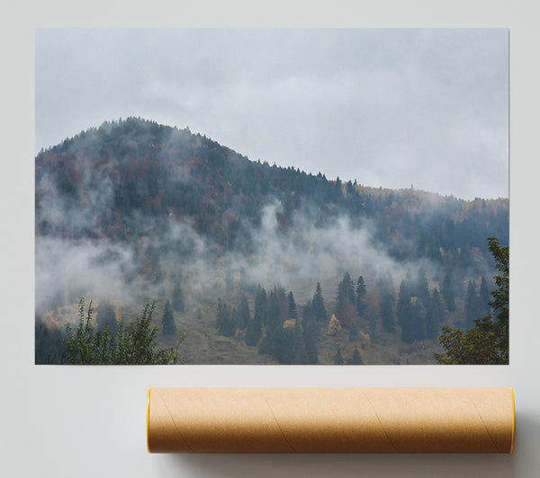 Misty Green Hills Print