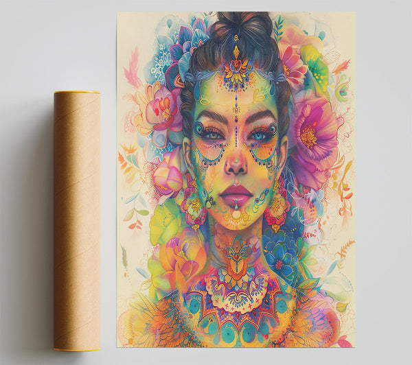 Golden Bloom Beauty Giclee Print
