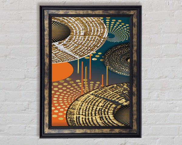 Cosmic Circles Framed Print
