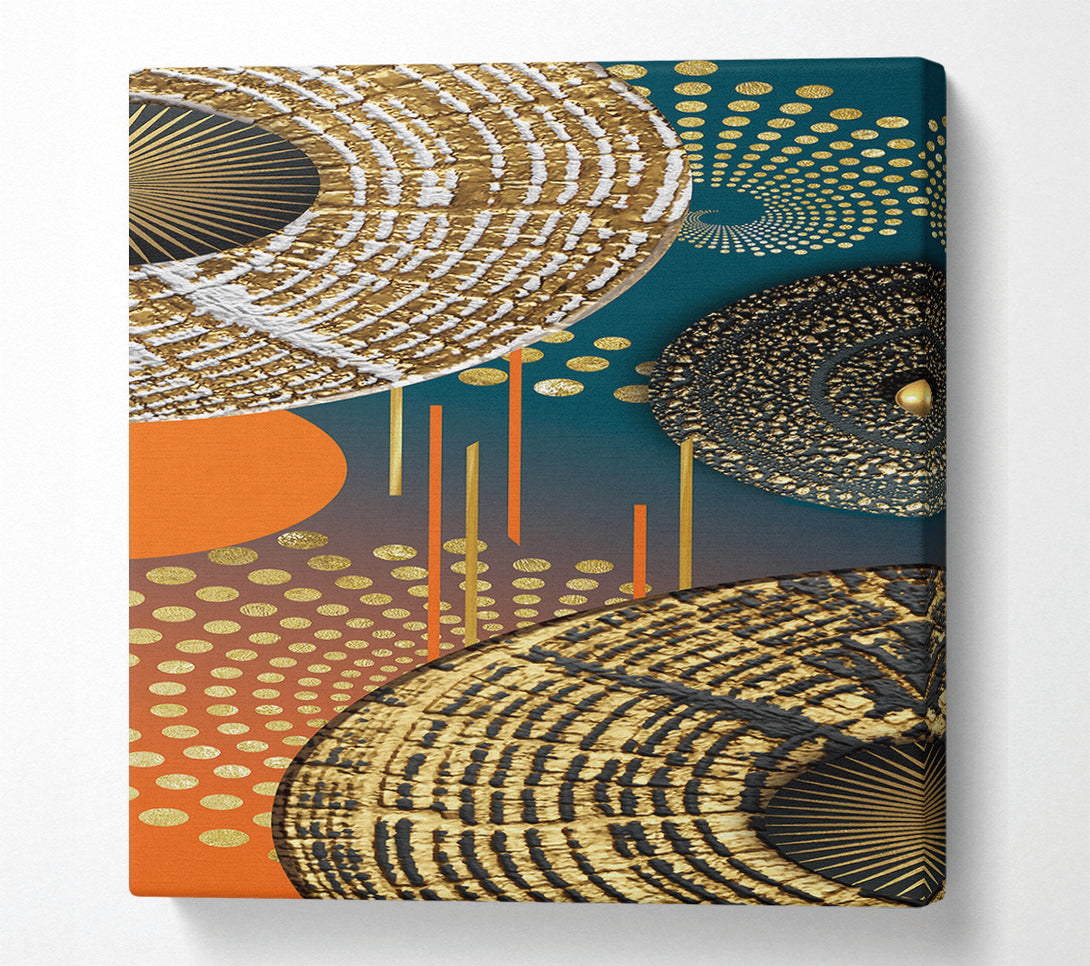  A Canvas Print of Cosmic Circles Canvas Wall Art