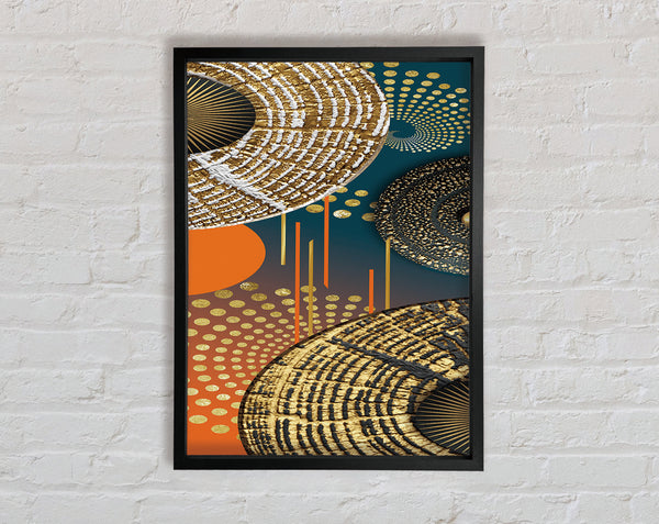 Cosmic Circles Framed Print
