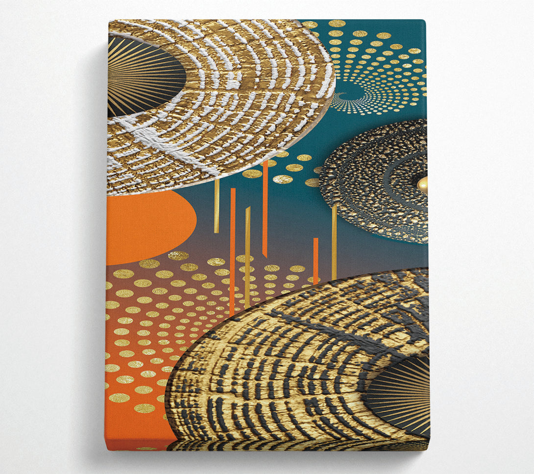  A Canvas Print of Cosmic Circles Canvas Wall Art