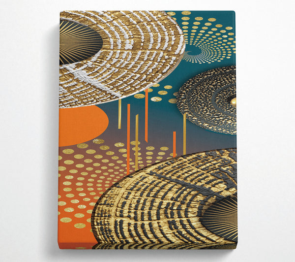  A Canvas Print of Cosmic Circles Canvas Wall Art