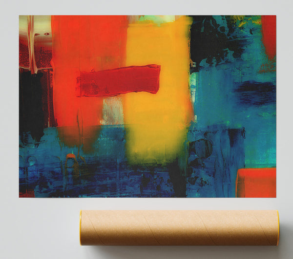 The Yellow Abstract Poster