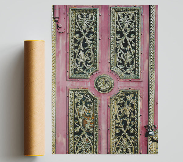 The Rose Gold Doorway Poster