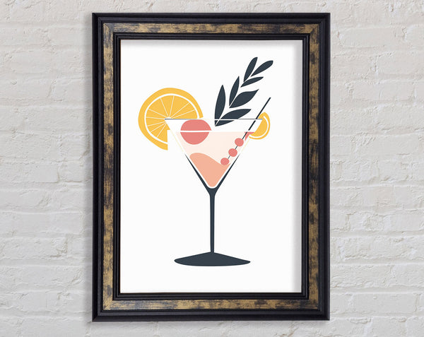 Cosmopolitan Cocktail Framed Print