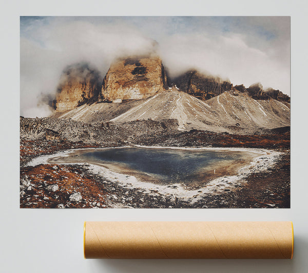 Brown Mountain Reflection Print