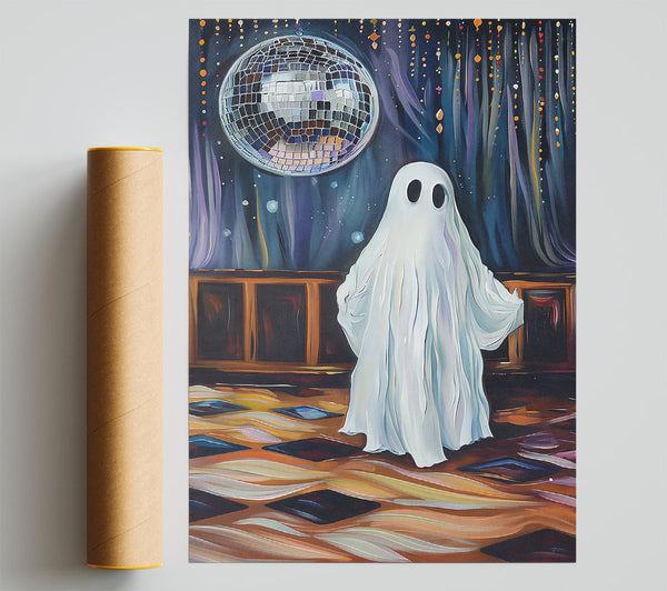 Golden Ghost Disco Poster