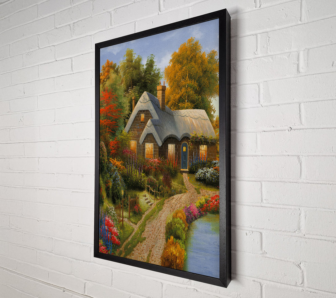  A Canvas Print of Cottage Springtime Canvas Print