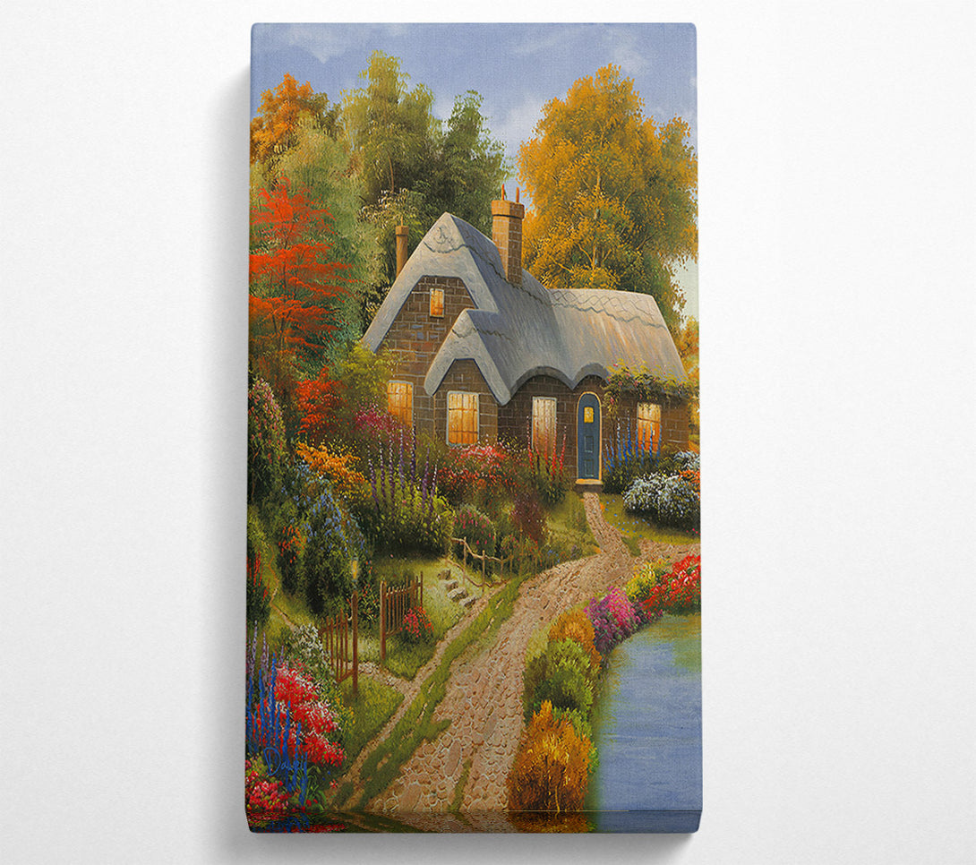  A Canvas Print of Cottage Springtime Canvas Print