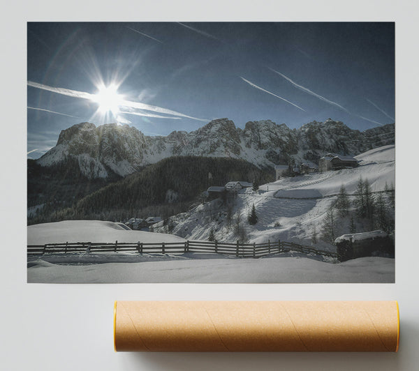 White Mountain Sun Print
