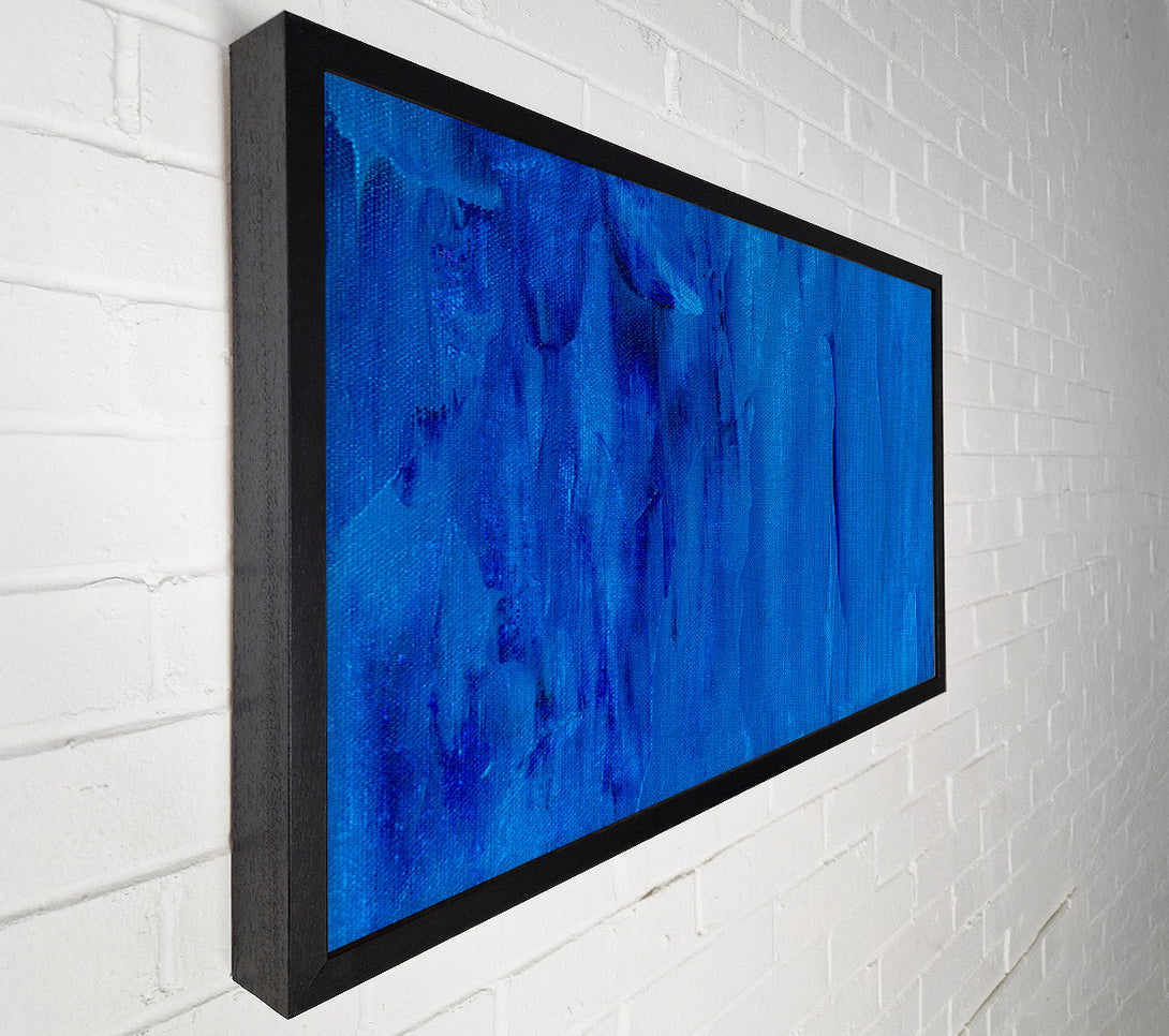  A Canvas Print of Cobalt Canvas Strokes Canvas Print