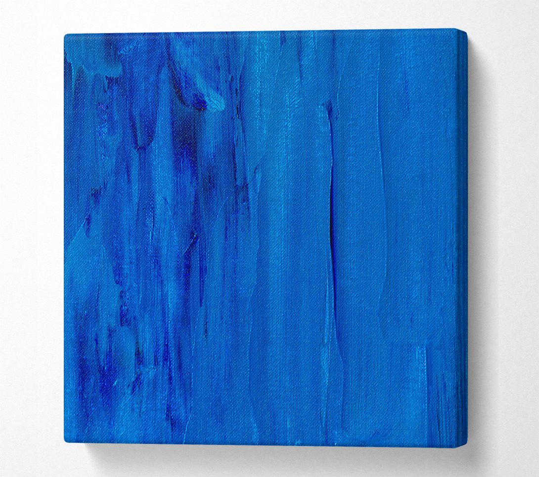  A Canvas Print of Cobalt Canvas Strokes Canvas Print