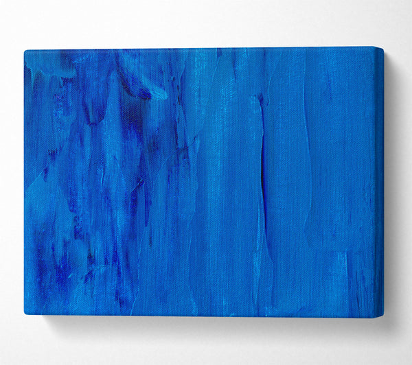  A Canvas Print of Cobalt Canvas Strokes Canvas Print