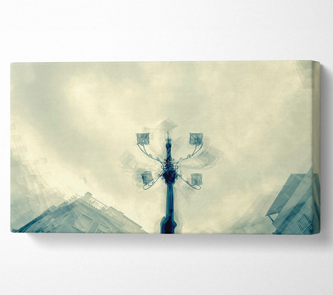  A Canvas Print of Blue Light Upward Glance Canvas Art