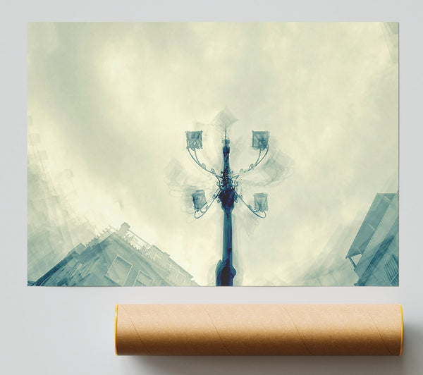 Blue Light Upward Glance Giclee Print