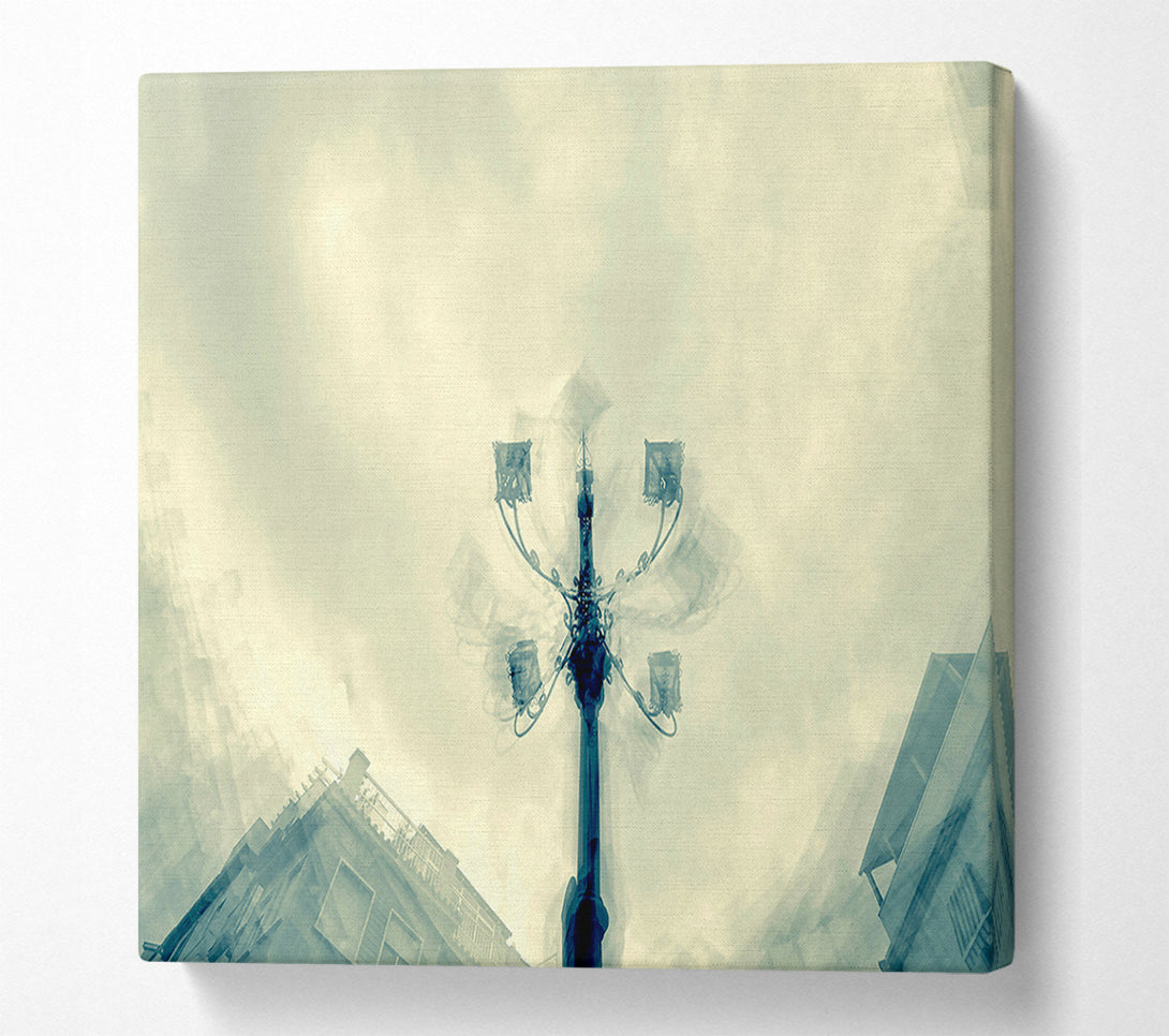  A Canvas Print of Blue Light Upward Glance Canvas Art