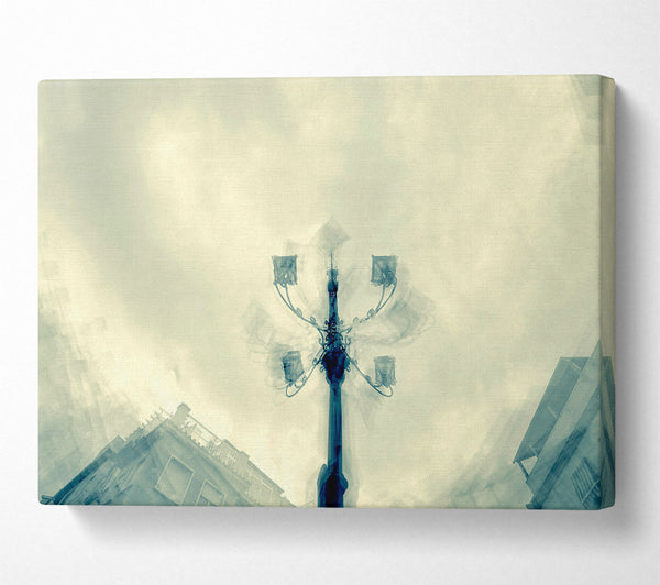  A Canvas Print of Blue Light Upward Glance Canvas Art