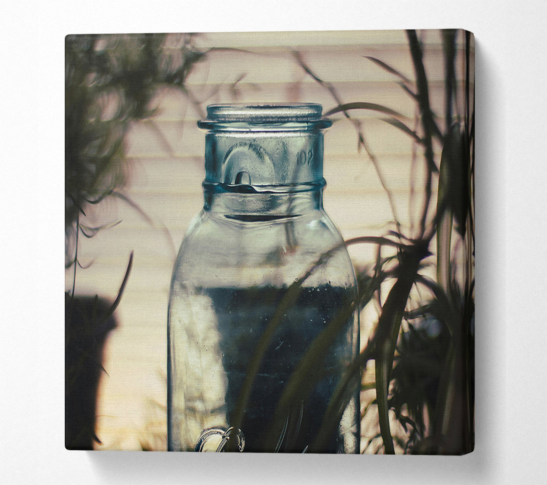  A Canvas Print of Blue Glass Memories Canvas Print