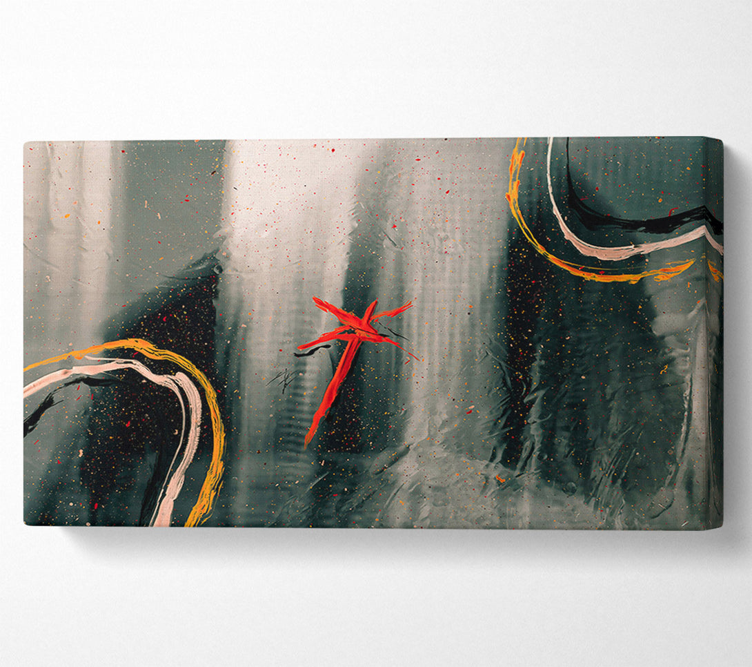  A Canvas Print of Red Splattered Sky Canvas Art