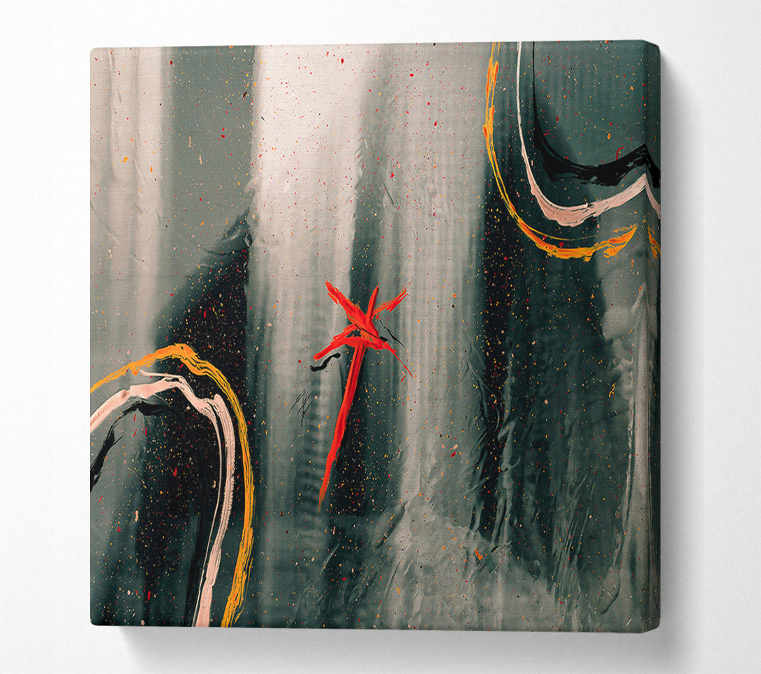  A Canvas Print of Red Splattered Sky Canvas Art