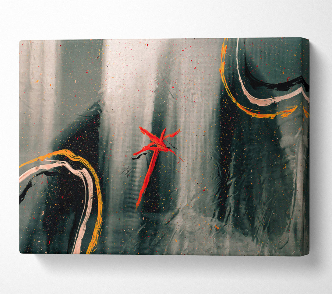  A Canvas Print of Red Splattered Sky Canvas Art