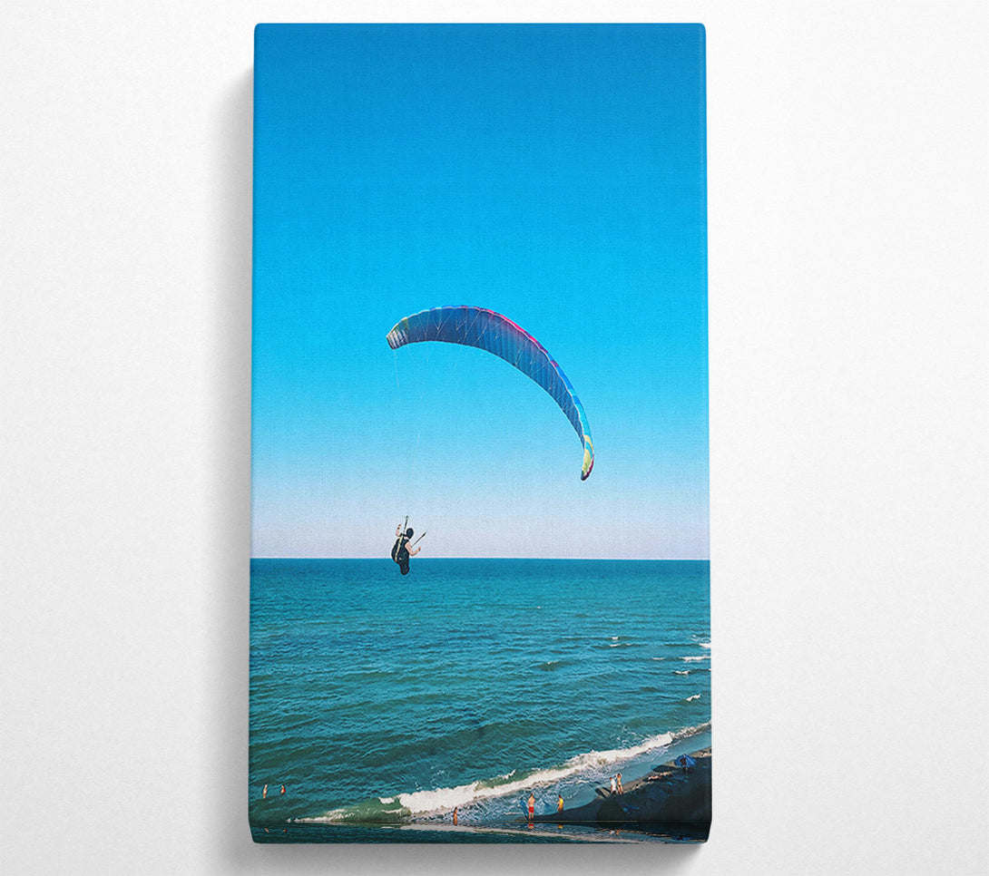  A Canvas Print of Azure Sky Paraglider Canvas Wall Art