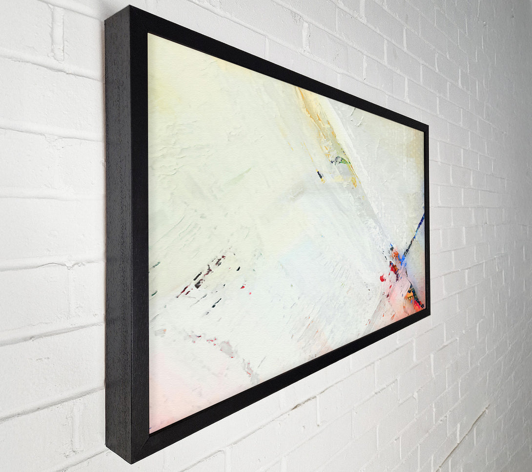  A Canvas Print of White Brushstrokes And Hues Canvas Art