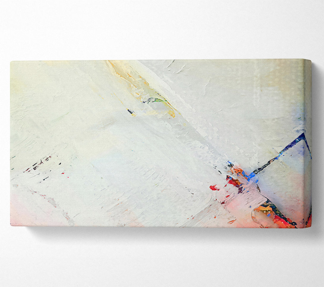  A Canvas Print of White Brushstrokes And Hues Canvas Art