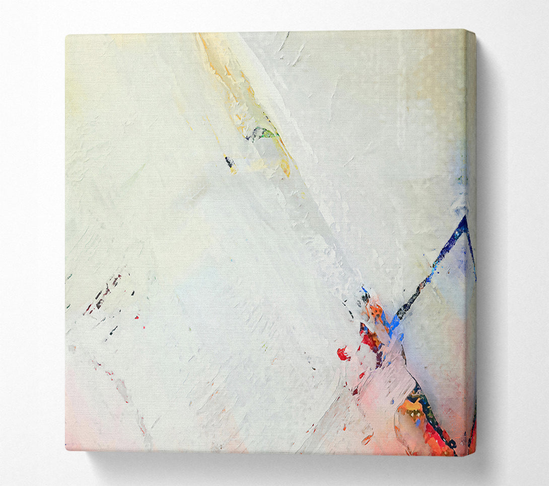  A Canvas Print of White Brushstrokes And Hues Canvas Art