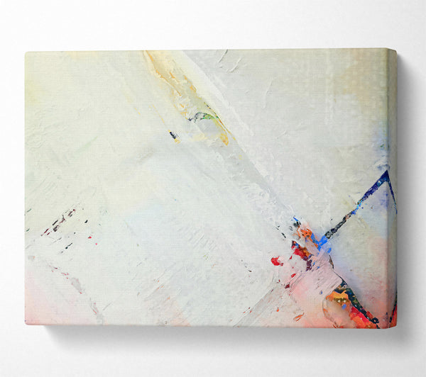  A Canvas Print of White Brushstrokes And Hues Canvas Art