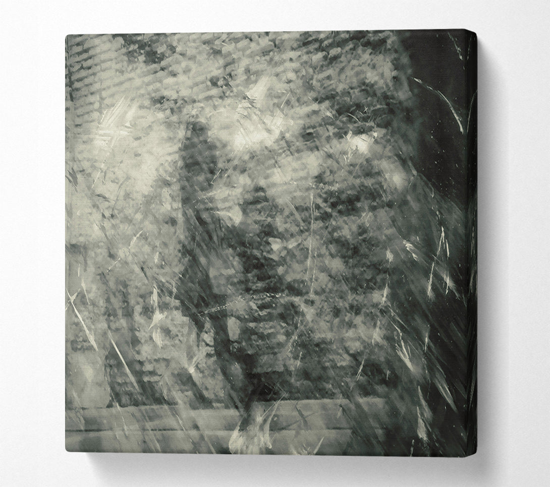  A Canvas Print of Grey Ghostly Memory Canvas Wall Art