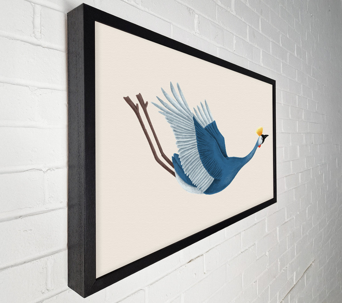  A Canvas Print of Crane Falling Canvas Art