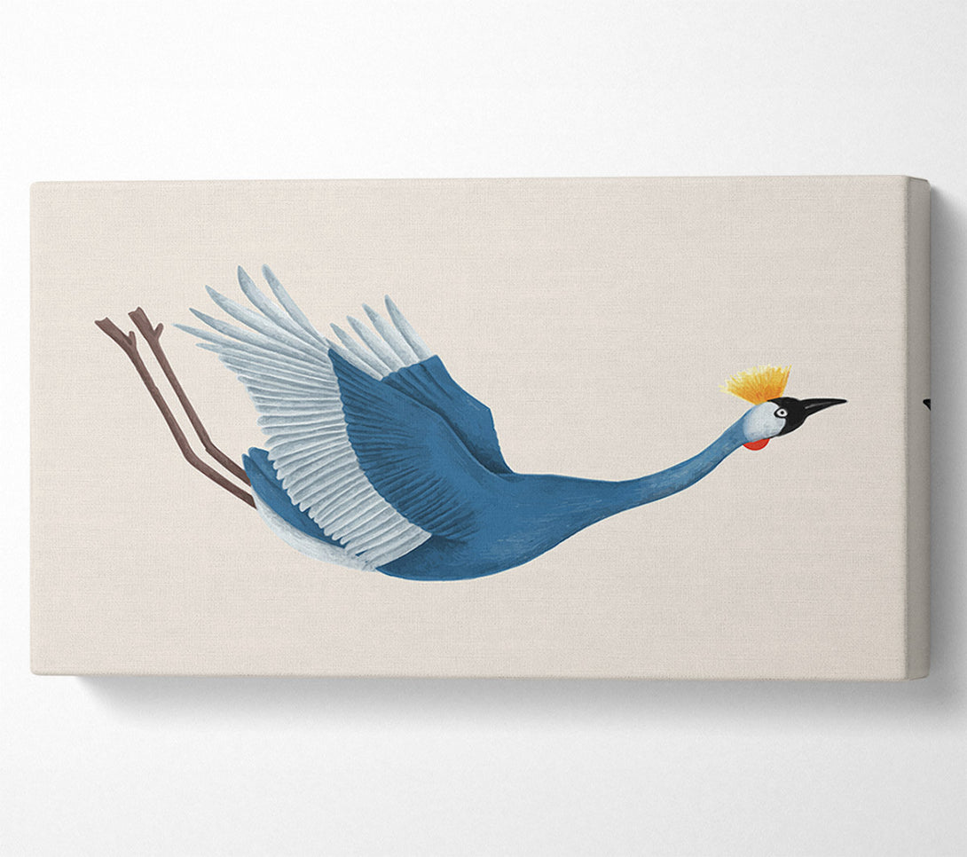  A Canvas Print of Crane Falling Canvas Art