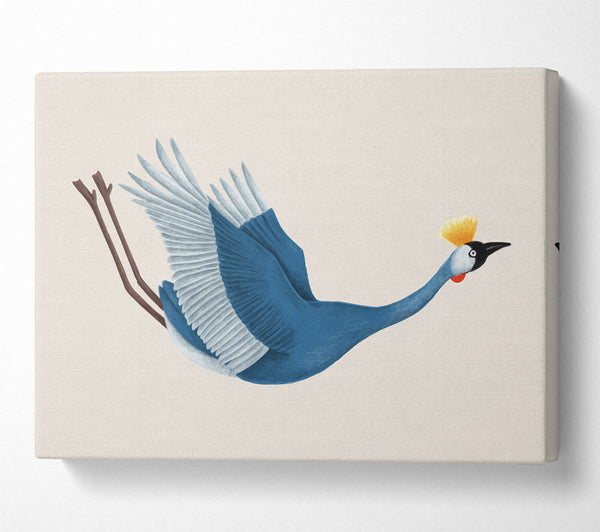  A Canvas Print of Crane Falling Canvas Art